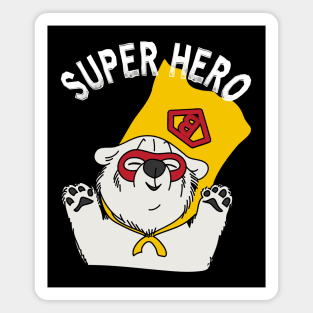 Bear Super Hero Magnet